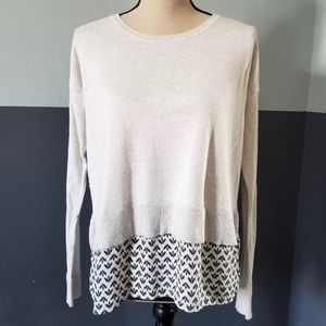 LOFT LIGHTWEIGHT OVERSIZED LONG SLEEVE TOP SMALL